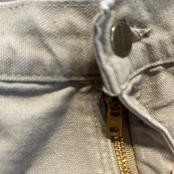 Carhartt B11 Washed Duck Work Pants 34x30 Desert Tan Grunge Utility Dungarees - Picture 9 of 14